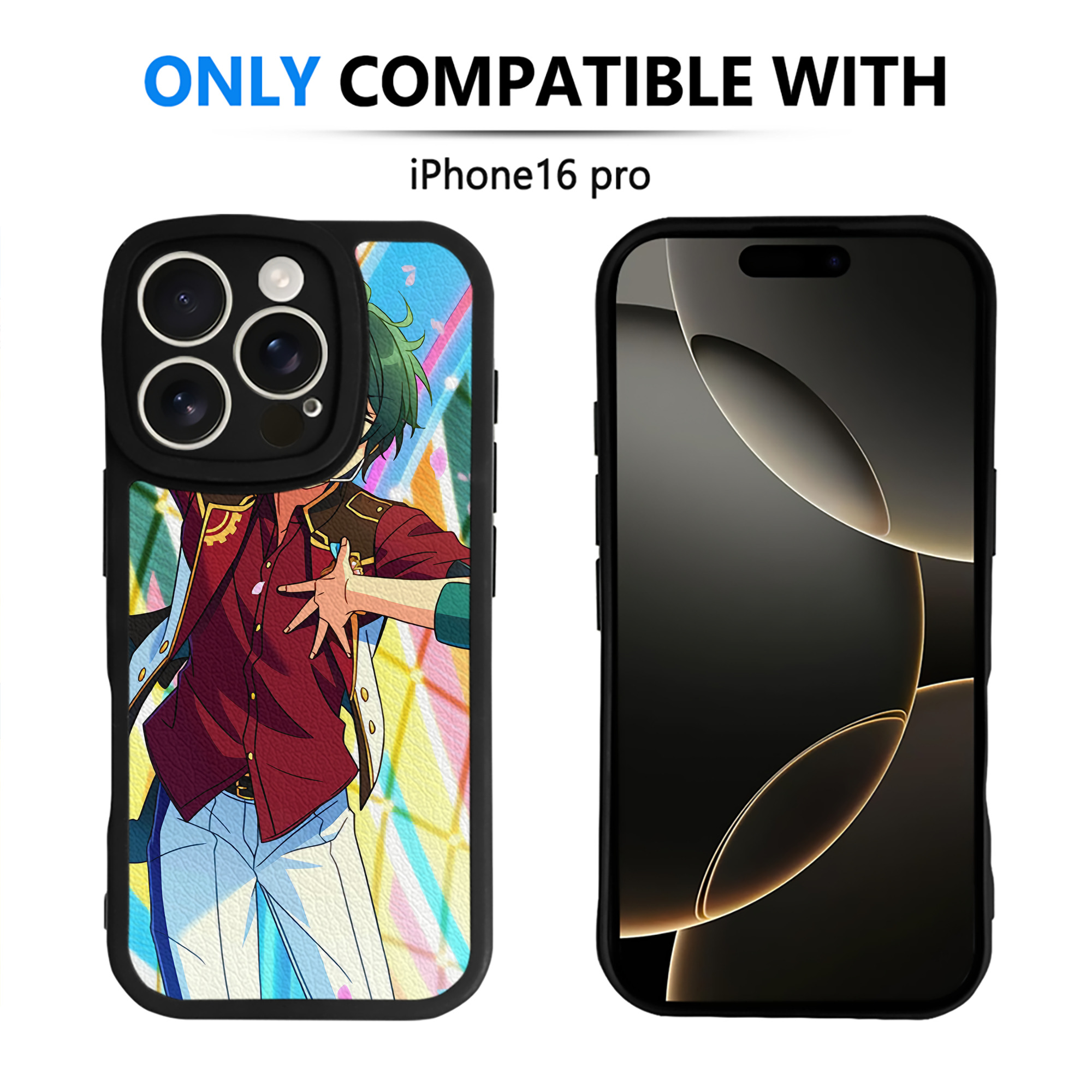 （画像用） あんさんぶるスターズ! Ensemble Stars 【iPhone 16シリーズ対応】シリコンスマホケース（レザー調） 材質：シリコン